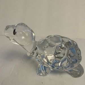 Princess House 24% Lead Crystal 771 Tucker Turtle House Pet Figurine